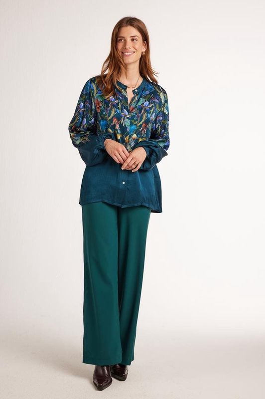 DIDI Dames Blouse Aurora Dark blue Paradise panel maat 36