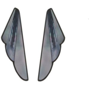 Behave Oorbellen - oorstekers - vleugels - schelp - 6 cm