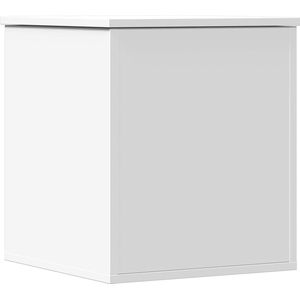 vidaXL - Opbergbox - 40x42x46 - cm - bewerkt - hout - wit