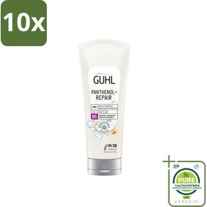 10 x Guhl – 2-in-1 Masker & Conditioner – Panthenol+Repair – 200 ml - Grootverpakking - Haarmasker - Conditioner - Panthenol - Haarverzorging - Haarherstel