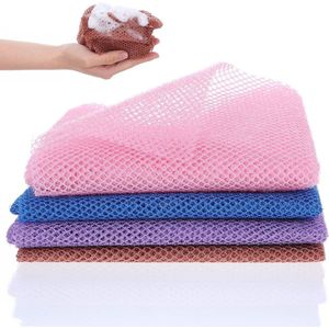 Afrikaanse netspons set - peeling-washandjes lichaamsschrobber - lichaamsreiniging en massage - meerkleurig
