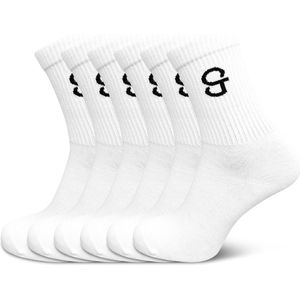 Beste hoge sokken - Sport sokken - 6-paar - 78% katoenen sokken - Maat 35-38 - voor Dames en Heren - Naadloze sokken - crew sokken