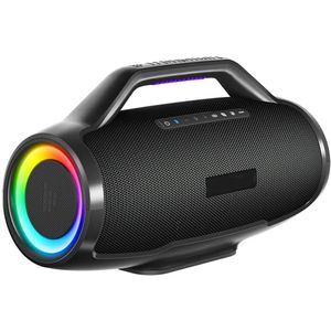 Luidspreker - Bluetooth-Luidspreker - Bluetooth Speaker Draadloos - Tafelbladmontage - Compatibele met Laptop - Tablet - Smartphone - 3-weg geluidssysteem - 25W - 20Hz-20KHz - 18000mAh - Sync Up 100+ Device - Zwart