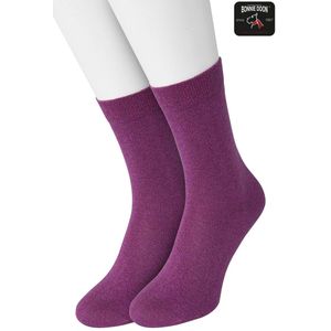 Bonnie Doon Set Katoenen Glitter Sokken Dames Violet maat 36/42 - Set met 2 paar Sokken - Glitter Subtiel - Katoen met zachte Lurex - Zachte Sokken - Gladde Naden - Perfecte Pasform - 2 pack - Multipack -Violet Viola - OL05113802.388