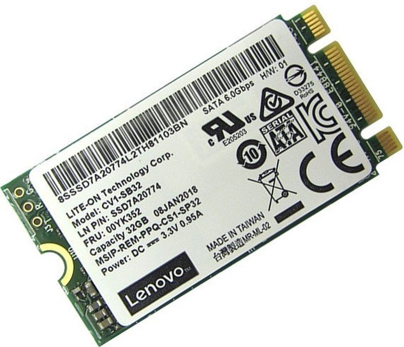 Lenovo - 7N47A00129 - Solid State Drive - 32 GB - M.2 - SATA III - MLC