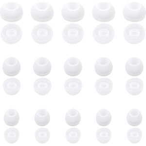 Pack van 30 Silicone Vervangende Oordoppen - Hoofdtelefoon Oorpads - Zachte Silicone Oordopjes - Oordoppen Vervangingen in Maten S/M/L - Hoofdtelefoon Cover - Geschikt voor de Meeste Hoofdtelefoons