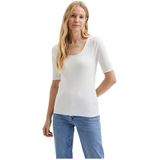 Selected Anna T-shirt Met Korte Mouwen Wit 2XL Vrouw