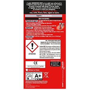 Houtvuller voor binnen en buiten - vulmiddel voor gaten en scheuren tot 1 cm - oplosmiddelvrij en weerbestendig - 330 g