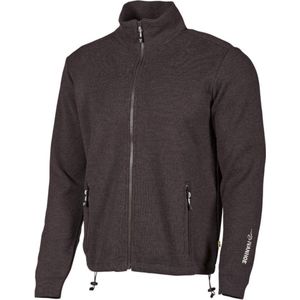 Ivanhoe vest Hadar Full Zip Black - fijne merinowol - Zwart