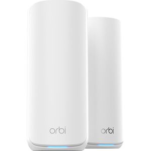 NETGEAR - Orbi RBE872 - Mesh WiFi - Wit - 21000 Mbps - Tri-Band - 2-Pack