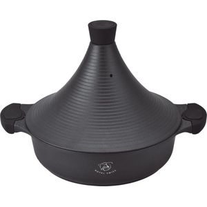 Royal Swiss - Aluminium Kook tajine - 32 cm - zwart - geschikt ook voor Inductie