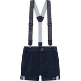 Name it - NBMBEN - Korte Broek - Donkerblauw - Met Bretellen