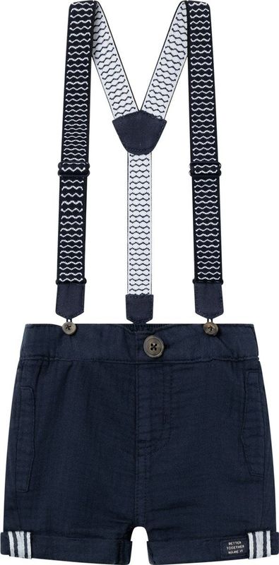 Name it - NBMBEN - Korte Broek - Donkerblauw - Met Bretellen