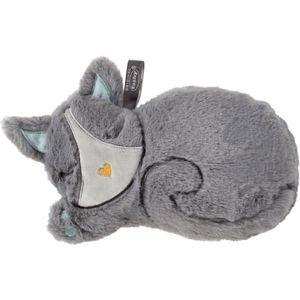 Fashy - Warmteknuffel - Grijs - 26x19 cm - Magnetronknuffel Kat/Poes
