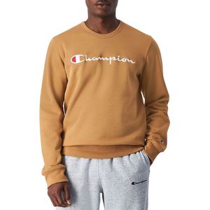 Champion Big Logo Fleece Crewneck Sweater Heren - Maat L