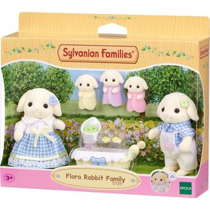 Sylvanian Families 5735 Familie Bloemen Hangoor Konijn- 5 Fluweelzachte Speelfiguren