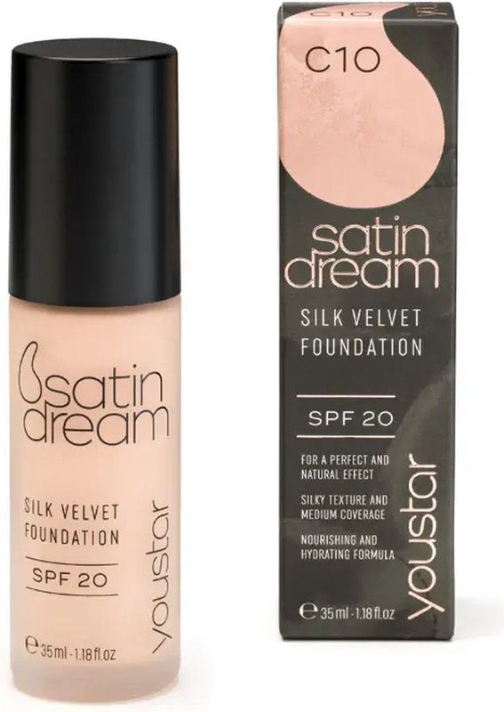 Satin Cream Foundation - Crèmekleurig - SPF 20 - Hydraterend
