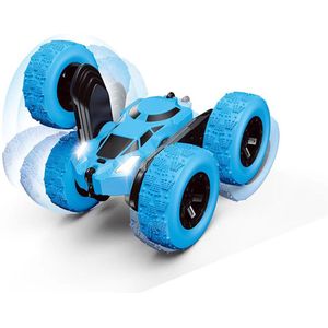 Geschikt voor Afstandsbediening auto's, RC Stunt, 4WD 2.4 Ghz Afstandsbediening met LED-licht, 360° Dubbelzijdige Flips RC voor 6+ Jaar Oude Jongen Kinderen Meisjes