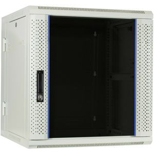 DSIT - 12U Wandkast - Witte Glazen Deur - Serverbehuizing - 19 Inch
