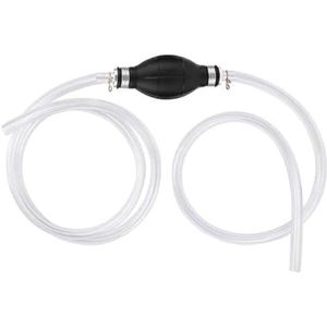 Selbro ® 2 meter Handmatige Brandstofpomp, Draagbare Waterpomp met 2 Klemklemmen, Dieselpomp, Sifonslang voor Benzine/Olie/Diesel/Vloeistof/Water