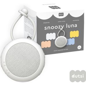 Dutsi - White Noise Machine Baby – Witte Ruis Apparaat - 10 Geluiden, Nachtlampje & Timer - Snoozy Luna Slaaphulp