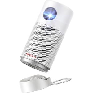 Anker Nebula Capsule Air - Draagbare Mini Beamer - 150 ANSI Lumen, Beeldformaat tot 100"", 2 Uur Batterijduur, Autofocus, Automatische Keystone-correctie - Wit
