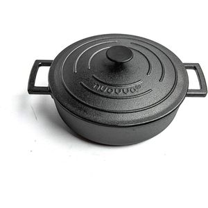Nuovva Gietijzeren Pot met Deksel - Anti-aanbaklaag - Ergonomische Handgrepen -Ovenveilige braadpan 4L - Ideaal voor klassiek koken Gietijzeren Braadpan 29 cm - Geschikt voor alle warmtebronnen