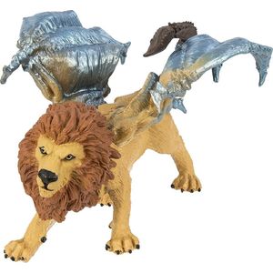 Safari Speelfiguur Manticore Jongens 11,5 Cm Bruin/zilver/geel