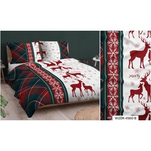 Kerst - Dekbedovertrek - 140 x 200 cm - Flanel - Duurzaam