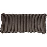 WOOOD - Bean Kussen - Grove Ribstof - Mud - 30x70x20