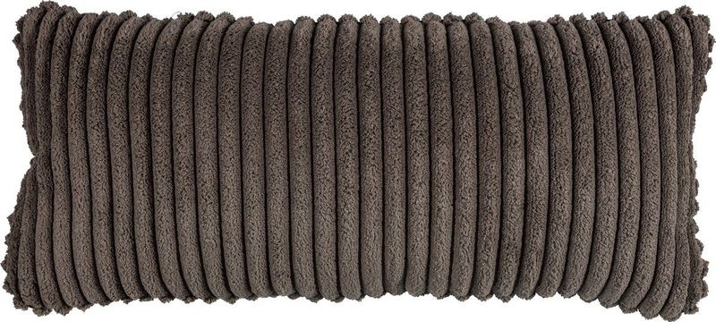 WOOOD - Bean Kussen - Grove Ribstof - Mud - 30x70x20