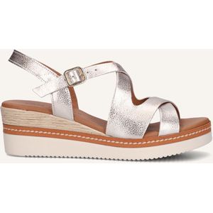 Lina Locchi - 5547 - Sandalen - Goudkleurig - Lakleer - Sleehak 6 cm