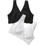 Envie de Fraise - Naadloze Voedingsbeha's - Zwart - Set van 2