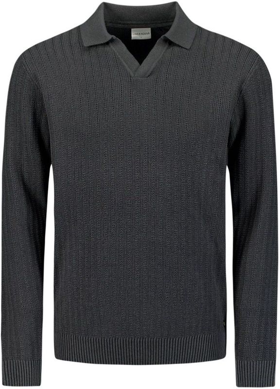 No Excess - Riva - Poloshirt - Antraciet - Regular-Fit