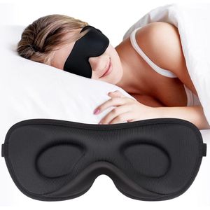 3D Slaapmasker voor Zijslapers - Verduisterend Oogmasker voor Mannen en Vrouwen - Ultradun en Ademend Design voor Reis en Yoga