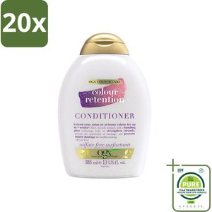20 x OGX - Colour Retention - Conditioner - Voor Gekleurd Haar - 385 ml - Grootverpakking - Haarverf Conditioner - Kleurbehoud Conditioner - Conditioner Voor Gekleurd Haar - Haarkleur Bescherming - Glans Conditioner