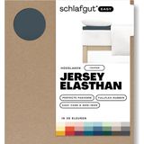 schlafgut Topper Easy Jersey Elasthan Hoeslaken XL - 180x200 - 200x220 556 Grey Deep