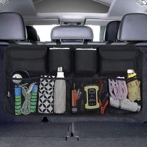 Kofferbak Organizer Tas Auto met Veel Zak Multifunctionele Achterbank Organizer voor Alle Soorten Limousine Achterklep/SUV/MVP (Zwart) - Auto-organizers