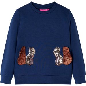 vidaXL-Kindertrui-met-eekhoorns-van-pailletten-92-marineblauw