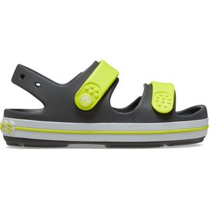 Crocs - Crocband Cruiser Sandal Toddler - Grijs met Gele Sandaaltjes-25 - 26