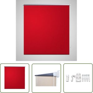 The Living Store Verduisterend Gordijn - 120 x 230 - Thermische Eigenschappen - Rood