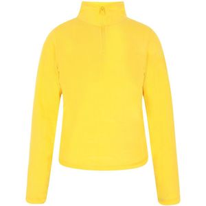 HOMEBASE - Trui - Geel - Fleece - Extra Lange Mouwen - Ritssluiting