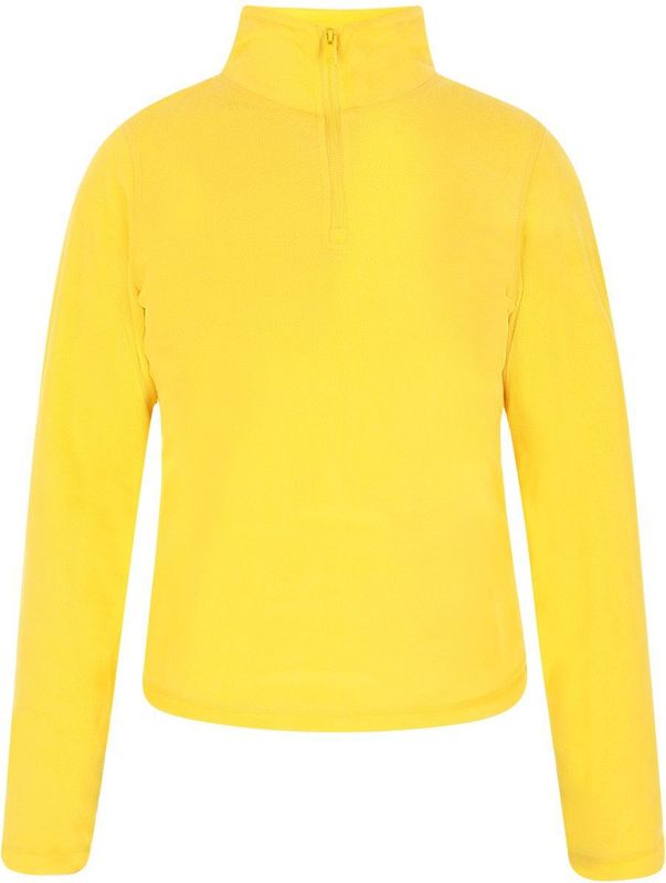 HOMEBASE - Trui - Geel - Fleece - Extra Lange Mouwen - Ritssluiting