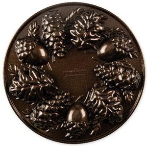 Bakvorm ""Woodland Cakelet Pan"" - Nordic Ware |Fall Harvest Bronze