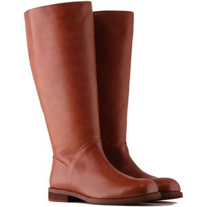 Jilsen - Patty - Knielaarzen - Chestnut - Brede Schacht