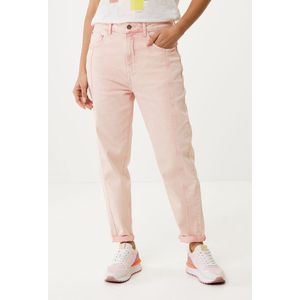 Xenia Mid Waist Jeans Pink Dames - Roze - Maat 27