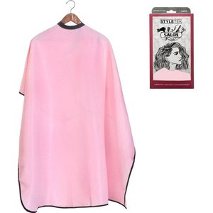 Styletek - Kap/Verfmantel Roze met drukknopen - 152x120cm