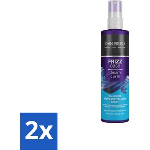 John Frieda – Spray – Frizz Ease Dream Curls Oil Infused Revitalising – Hydraterend en verfrissend – 150 ml - Voordeelverpakking - 2 stuks
