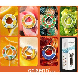 Arisenn® ZERO aroma tripple pod pack - geschikt voor Zero-Fles - de perfecte oplossing voor smaakvol water - 0% suiker 0% toevoegingen! - Geur Pod - Smaak Pod - Aroma Pod - 3 pods per bestelling - random