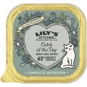 Lily's kitchen cat smooth pate salmon / chicken kattenvoer 3x 19x85 gr